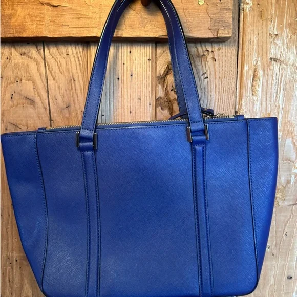 Kate Spade New York Royal Blue Saffiano Leather Tote Bag - Picture 7 of 15
